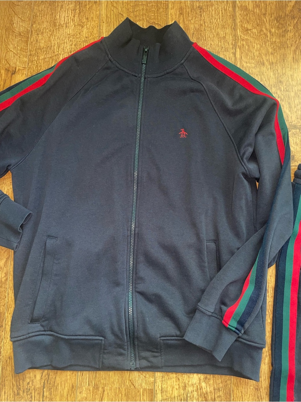 Jogger & jacket Tracking suit & Pants men with green red stripe lounge GG Gucci - Picture 13 of 16